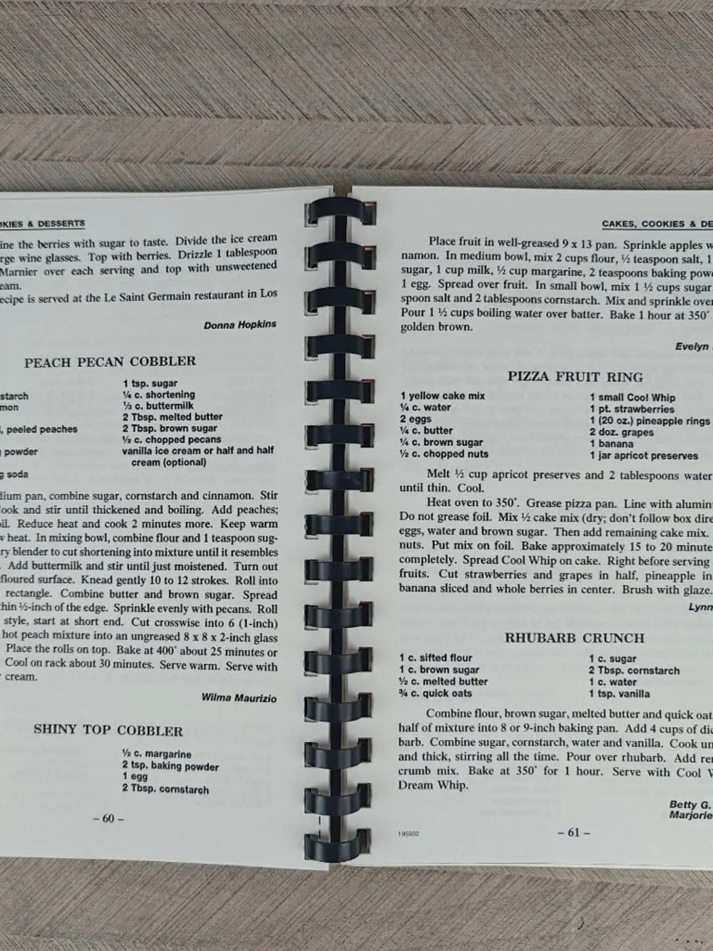 Tastes From The Country Schramm Farms & Orchards Cookbook 1990 Spiral-Bound